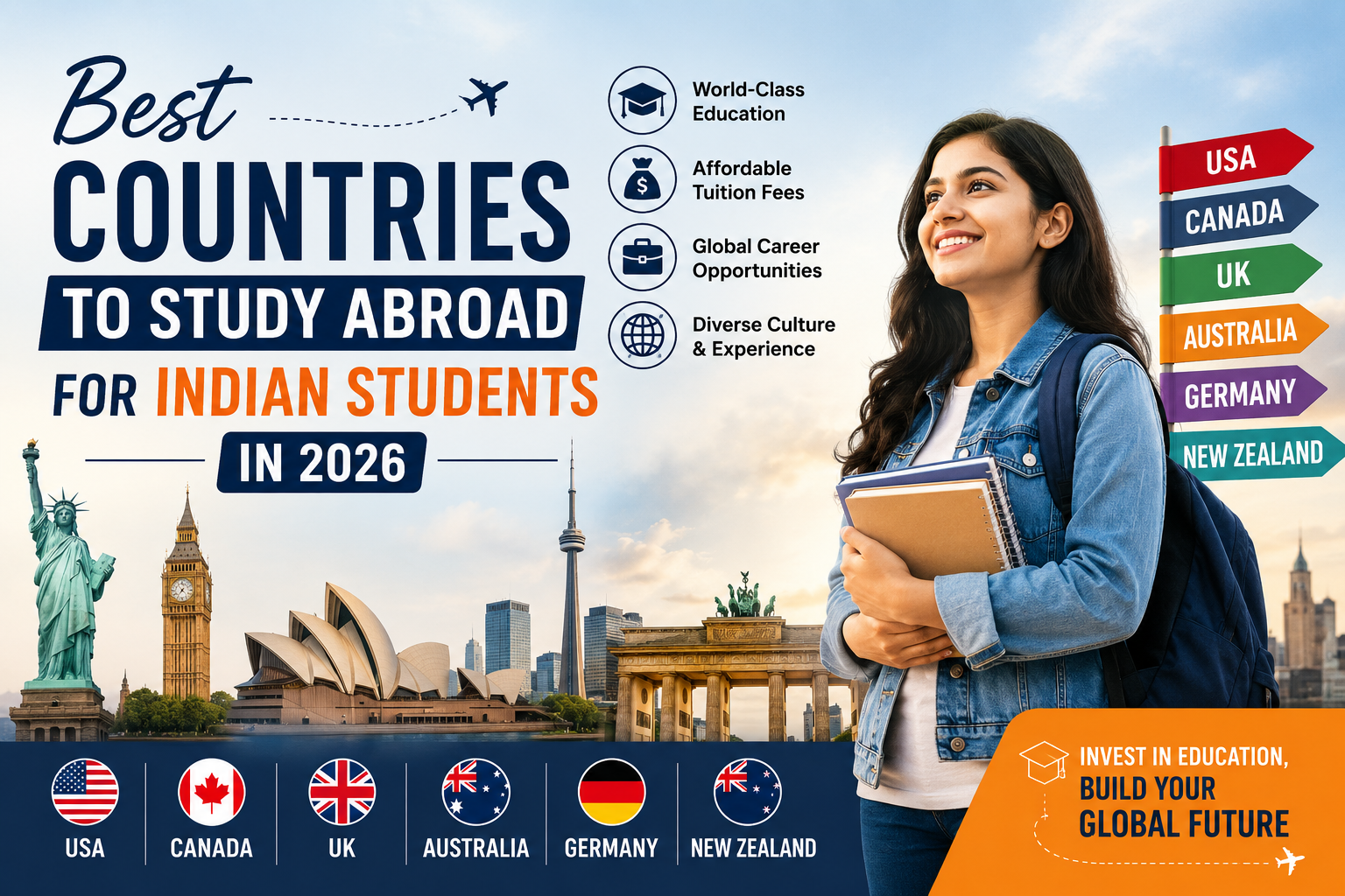 Best Countries for Indian Students